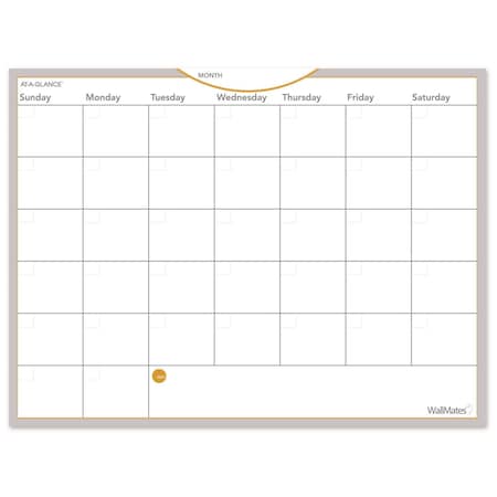 At-A-Glance WallMates Self-Adhesive Dry Erase Monthly Planning Surface, 24 x 18 AW502028